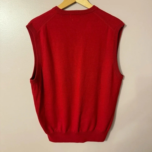 Peter Millar Merino Wool Vneck Sweater  Vest Mens Size M Golf Hampton - Picture 2 of 7